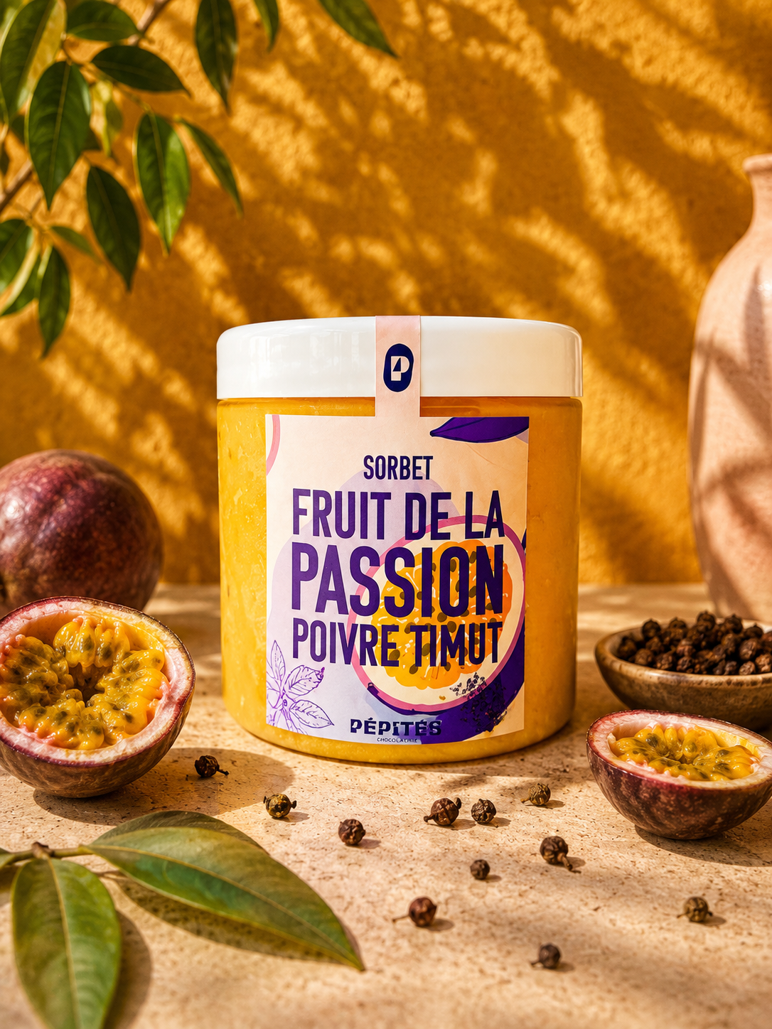 Sorbet Fruit de la Passion et Poivre Timut