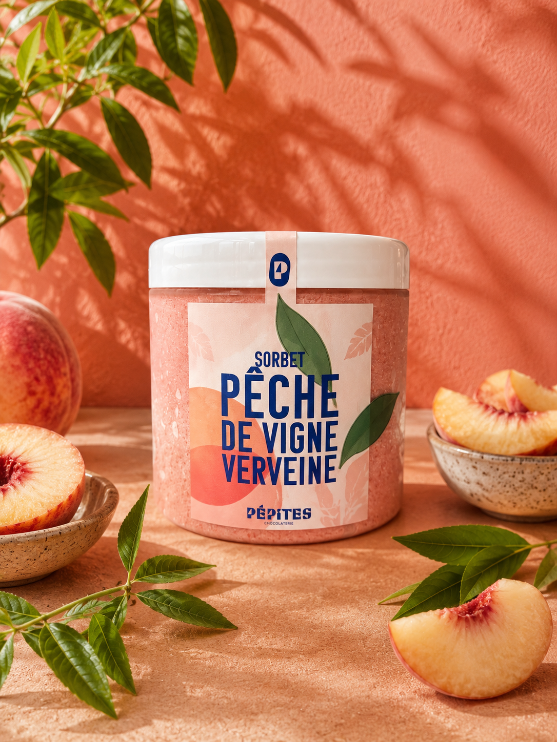 Sorbet Pêche de Vigne et Verveine